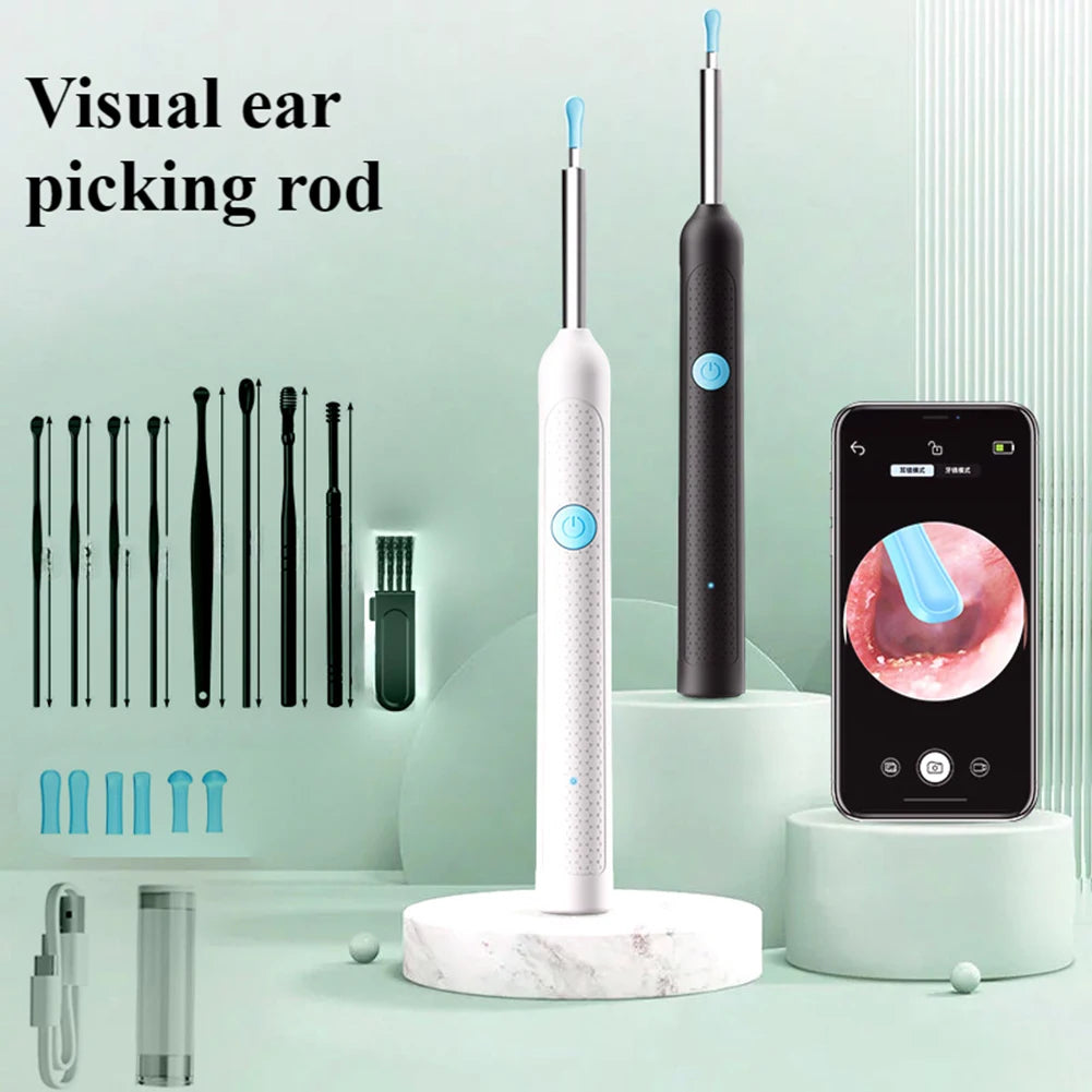 9PCs Smart Visual Wax Removal Tool with Camera